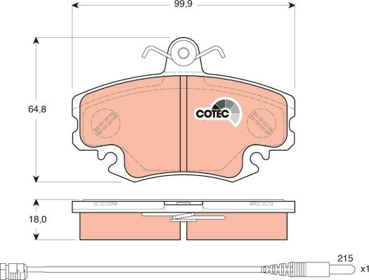 TRW GDB1465 - Kit pastiglie freno, Freno a disco www.autoricambit.com