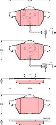 TRW GDB1488 - Kit pastiglie freno, Freno a disco www.autoricambit.com