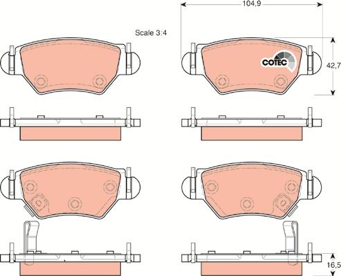 TRW GDB1471 - Kit pastiglie freno, Freno a disco www.autoricambit.com