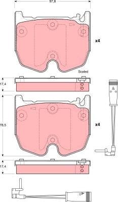 TRW GDB1599 - Kit pastiglie freno, Freno a disco www.autoricambit.com