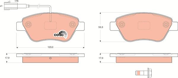 TRW GDB1590 - Kit pastiglie freno, Freno a disco www.autoricambit.com