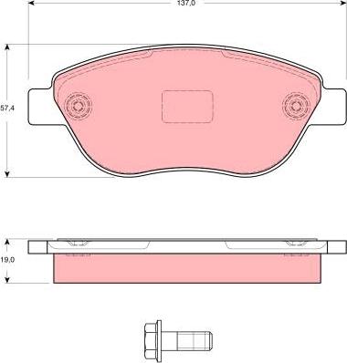 TRW GDB1591 - Kit pastiglie freno, Freno a disco www.autoricambit.com