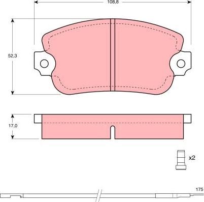 TRW GDB154 - Kit pastiglie freno, Freno a disco www.autoricambit.com