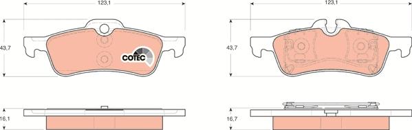 TRW GDB1561 - Kit pastiglie freno, Freno a disco www.autoricambit.com