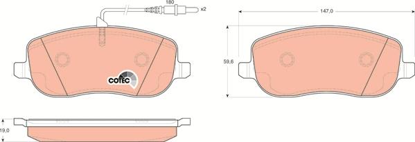 TRW GDB1503 - Kit pastiglie freno, Freno a disco www.autoricambit.com