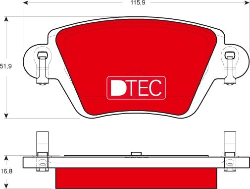 TRW GDB1525DTE - Kit pastiglie freno, Freno a disco www.autoricambit.com