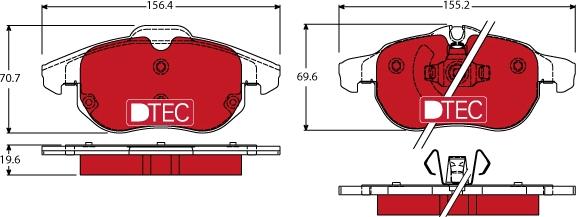 TRW GDB1613DTE - Kit pastiglie freno, Freno a disco www.autoricambit.com