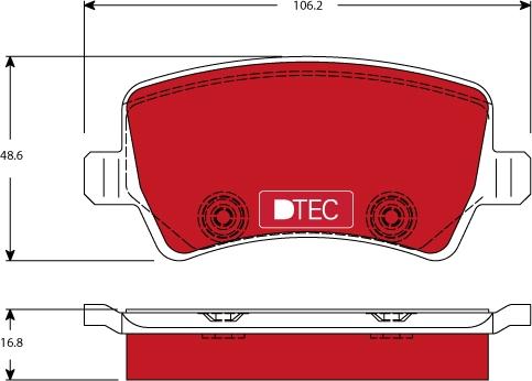 TRW GDB1685DTE - Kit pastiglie freno, Freno a disco www.autoricambit.com