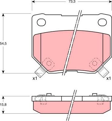 TRW GDB1007 - Kit pastiglie freno, Freno a disco www.autoricambit.com