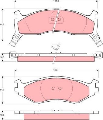 TRW GDB1158 - Kit pastiglie freno, Freno a disco www.autoricambit.com