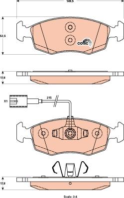 TRW GDB1899 - Kit pastiglie freno, Freno a disco www.autoricambit.com