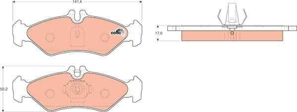 TRW GDB1262 - Kit pastiglie freno, Freno a disco www.autoricambit.com