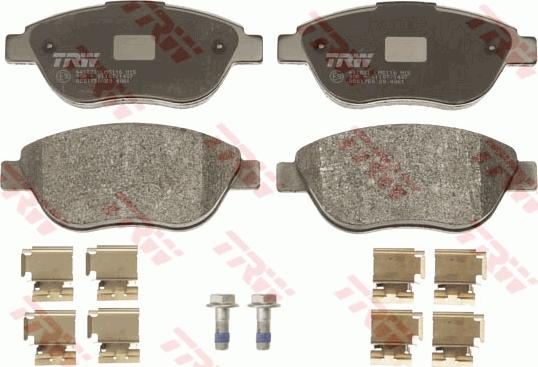 TRW GDB1750 - Kit pastiglie freno, Freno a disco www.autoricambit.com