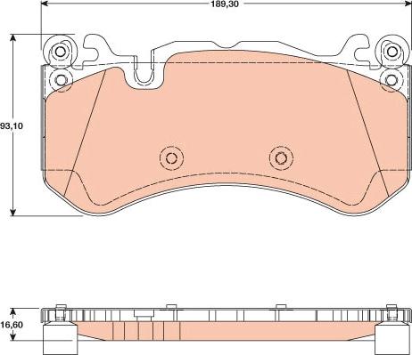 TRW GDB1734 - Kit pastiglie freno, Freno a disco www.autoricambit.com