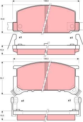 TRW GDB898 - Kit pastiglie freno, Freno a disco www.autoricambit.com