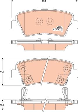 TRW GDB3494 - Kit pastiglie freno, Freno a disco www.autoricambit.com