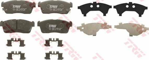 TRW GDB3430 - Kit pastiglie freno, Freno a disco www.autoricambit.com