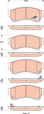 TRW GDB3501 - Kit pastiglie freno, Freno a disco www.autoricambit.com