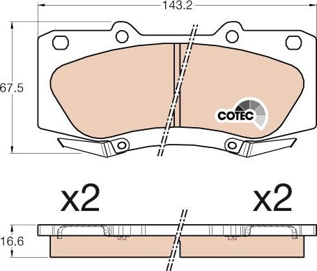 TRW GDB3534 - Kit pastiglie freno, Freno a disco www.autoricambit.com