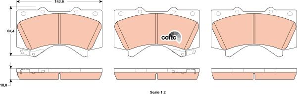 TRW GDB3524 - Kit pastiglie freno, Freno a disco www.autoricambit.com