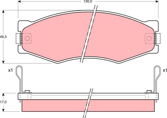 TRW GDB367 - Kit pastiglie freno, Freno a disco www.autoricambit.com