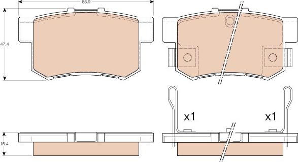 TRW GDB3175 - Kit pastiglie freno, Freno a disco www.autoricambit.com