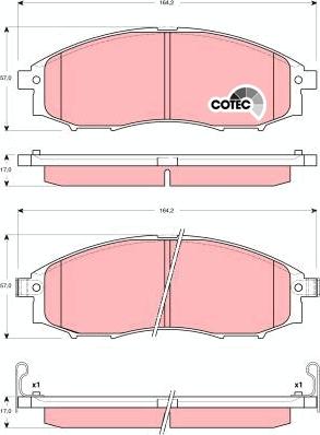 TRW GDB3340 - Kit pastiglie freno, Freno a disco www.autoricambit.com