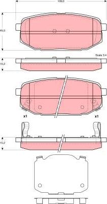 TRW GDB3384 - Kit pastiglie freno, Freno a disco www.autoricambit.com