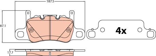 TRW GDB2090 - Kit pastiglie freno, Freno a disco www.autoricambit.com