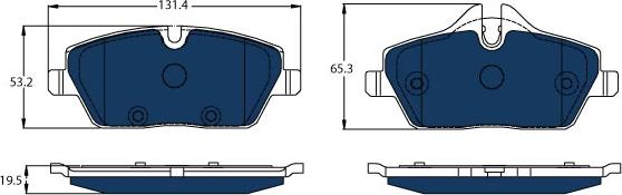 TRW GDB2038BTE - Kit pastiglie freno, Freno a disco www.autoricambit.com