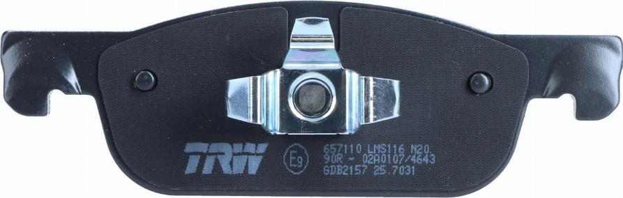 TRW GDB2157 - Kit pastiglie freno, Freno a disco www.autoricambit.com