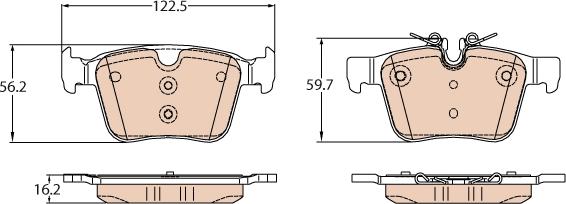 TRW GDB2110 - Kit pastiglie freno, Freno a disco www.autoricambit.com