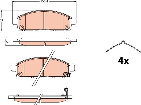 TRW GDB2124 - Kit pastiglie freno, Freno a disco www.autoricambit.com