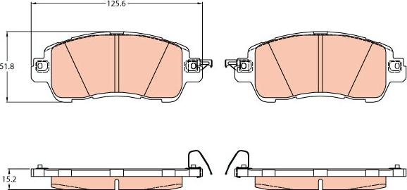 TRW GDB2122 - Kit pastiglie freno, Freno a disco www.autoricambit.com