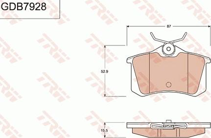 TRW GDB7928 - Kit pastiglie freno, Freno a disco www.autoricambit.com