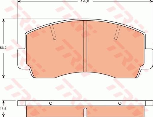 TRW GDB7560 - Kit pastiglie freno, Freno a disco www.autoricambit.com