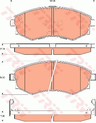 TRW GDB7521 - Kit pastiglie freno, Freno a disco www.autoricambit.com