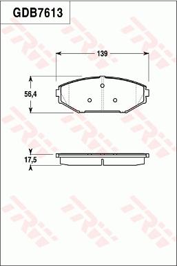 TRW GDB7613 - Kit pastiglie freno, Freno a disco www.autoricambit.com