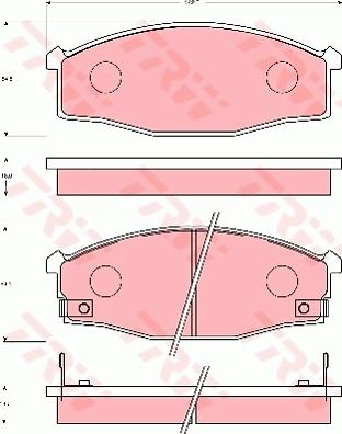 TRW GDB7041 - Kit pastiglie freno, Freno a disco www.autoricambit.com