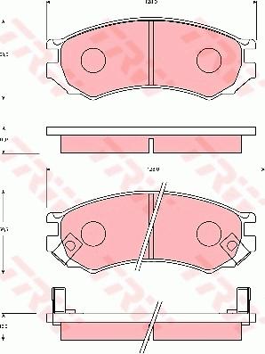 TRW GDB7030 - Kit pastiglie freno, Freno a disco www.autoricambit.com