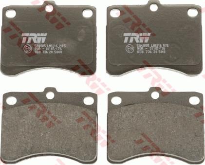 TRW GDB736 - Kit pastiglie freno, Freno a disco www.autoricambit.com