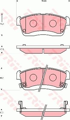 TRW GDB7251 - Kit pastiglie freno, Freno a disco www.autoricambit.com