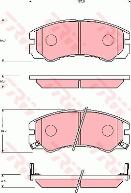 TRW GDB7204 - Kit pastiglie freno, Freno a disco www.autoricambit.com