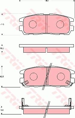 TRW GDB7205 - Kit pastiglie freno, Freno a disco www.autoricambit.com