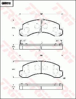 TRW GDB7212 - Kit pastiglie freno, Freno a disco www.autoricambit.com