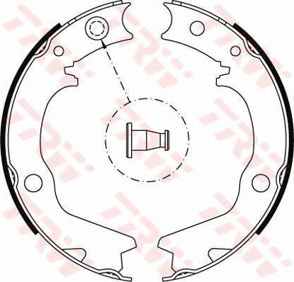 TRW GS8479 - Kit ganasce, Freno stazionamento www.autoricambit.com