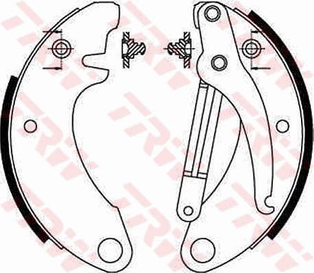 TRW GS8052 - Kit freno, freni a tamburo www.autoricambit.com