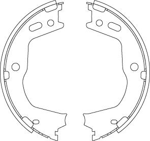 TRW GS8803 - Kit ganasce, Freno stazionamento www.autoricambit.com