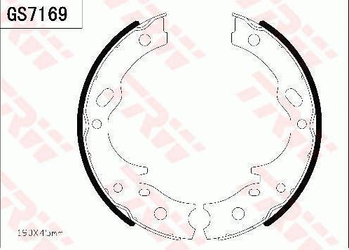 TRW GS7169 - Kit ganasce, Freno stazionamento www.autoricambit.com