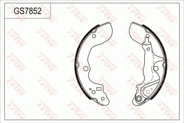 TRW GS7852 - Kit freno, freni a tamburo www.autoricambit.com